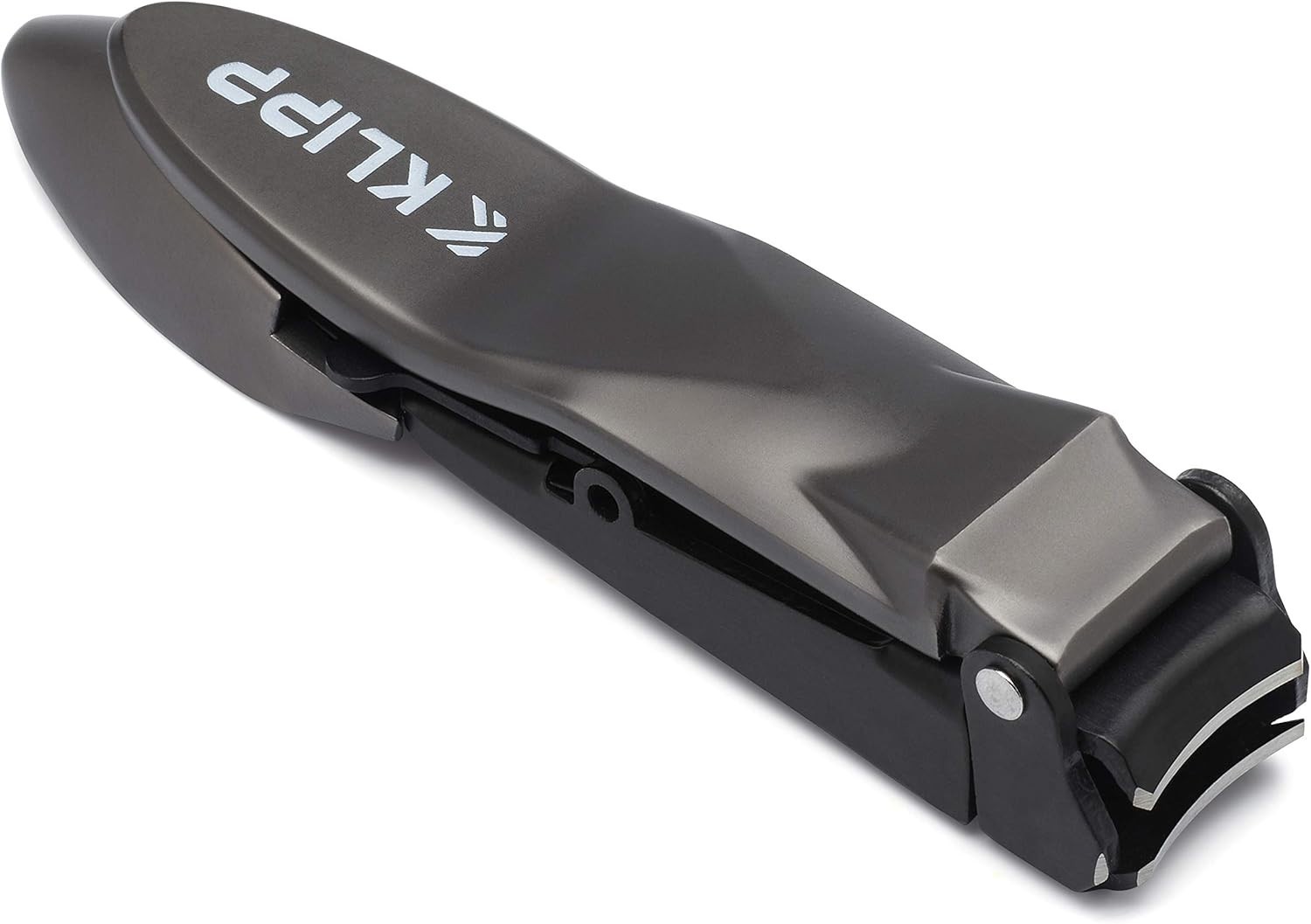 Nail Clippers for Men with Catcher -KLIPP Heavy Duty Razor-Sharp Self-Collecting