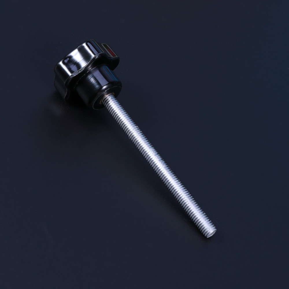 10 PCS M5x60 Hole Five Star Screw Grips Clamping Knobs (Black)