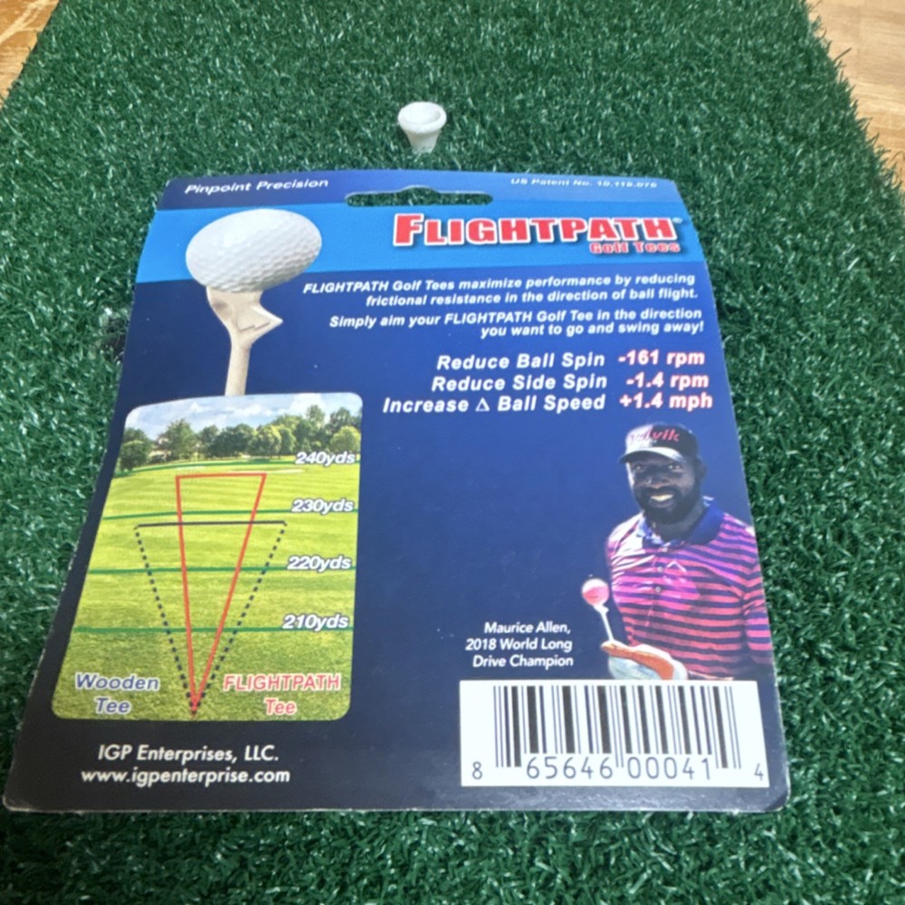 Flightpath 2.75" White Plastic Golf Tees FlightPath Golf Tee Model