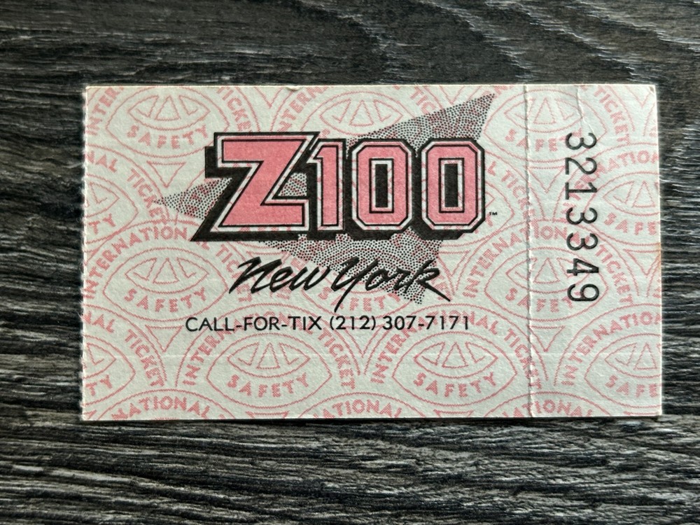 KISS TICKET STUB The Ritz NYC Aug 12 1988 Crazy Nights Concert Tour Vintage Kiss