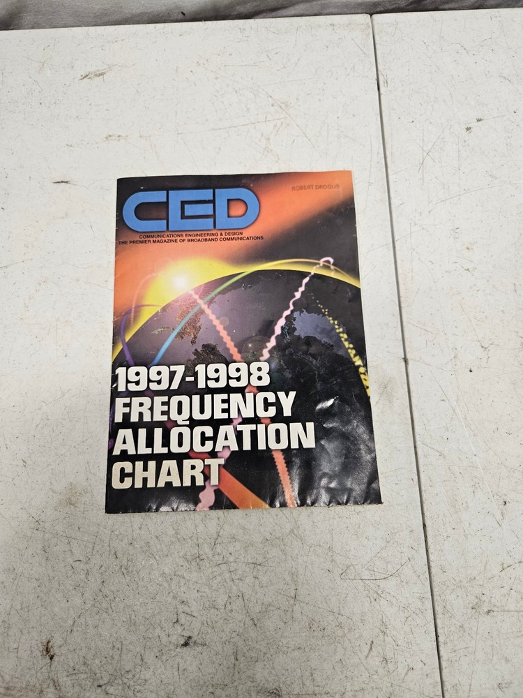 Vitage CED Communications Engineering & Design 1997-1998 Frequency Chart