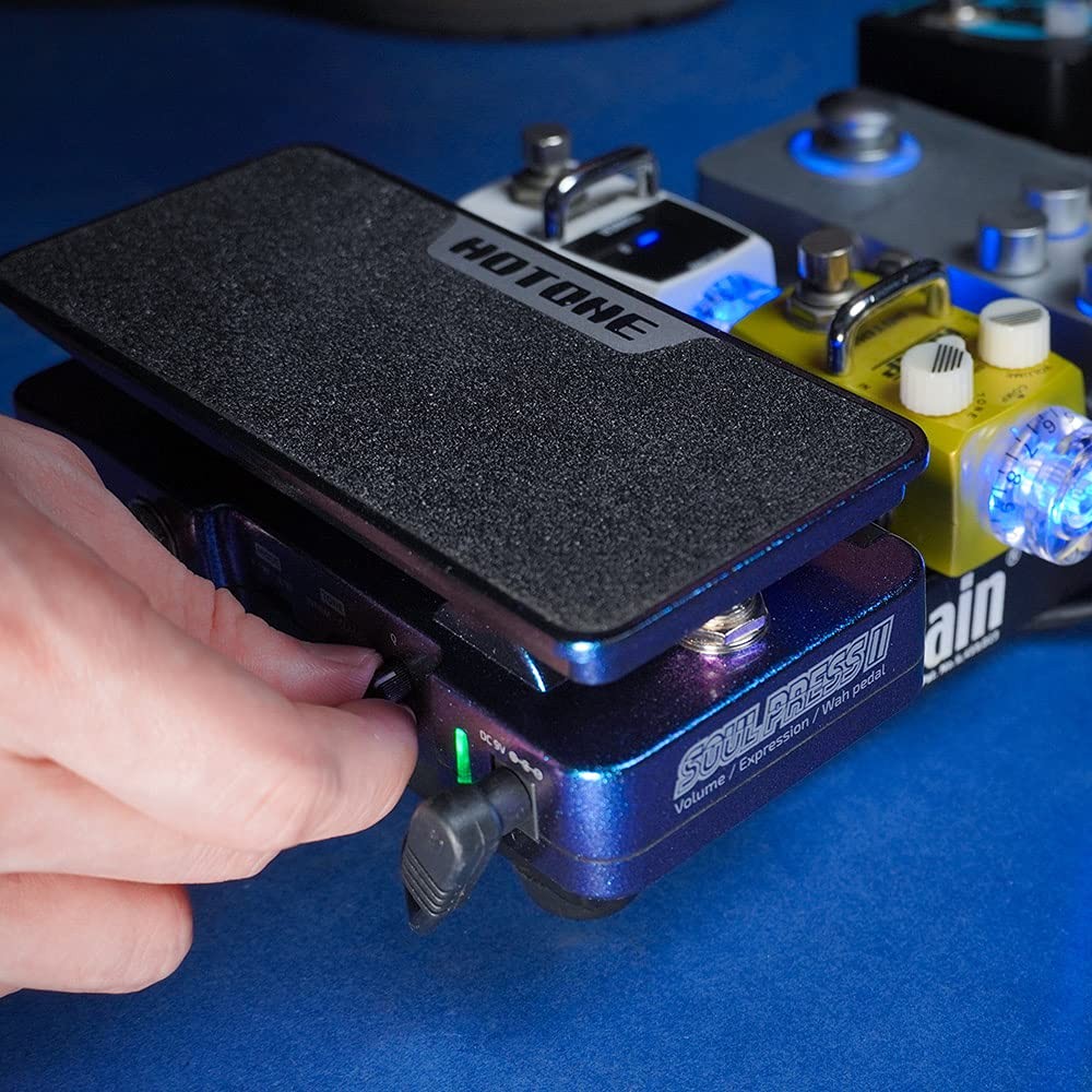 Hotone Wah Active Volume Passive Expression Guitar Effects Pedal Blue