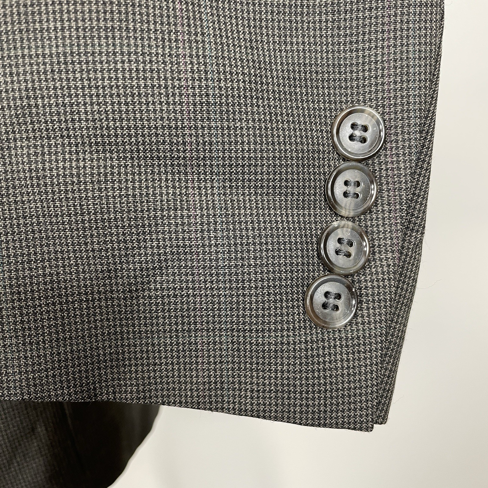 Clubfellow Sport Coat Mens 46L Green Multicolor Check Wool Two Buttons