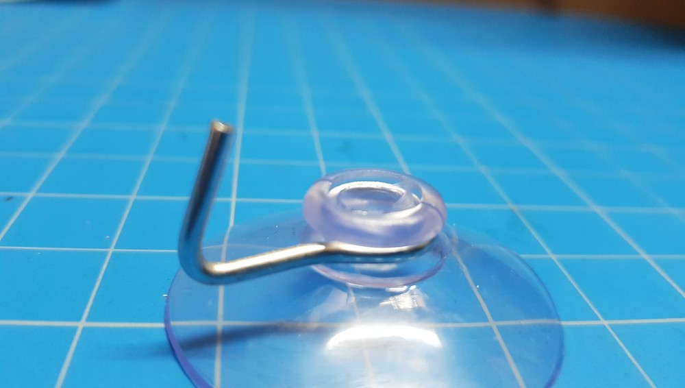 100 One Inch Bulk Metal Hooks Suction Cups 1" Hook
