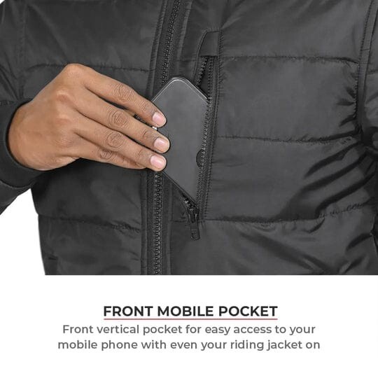 FROST - MOTORCYCLE WARM JACKET BLACK