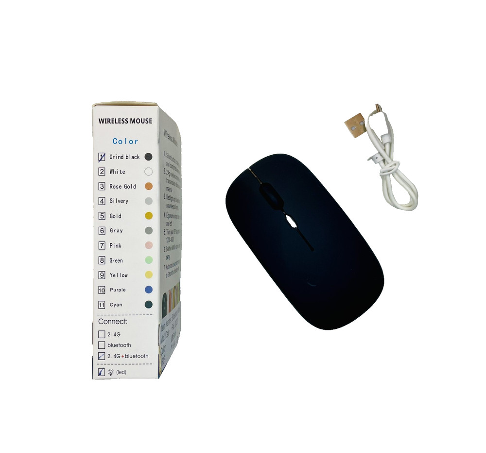 Wireless Mouse Bluetooth 2.4GHz Wireless PC Optical Mouse for Laptop PC