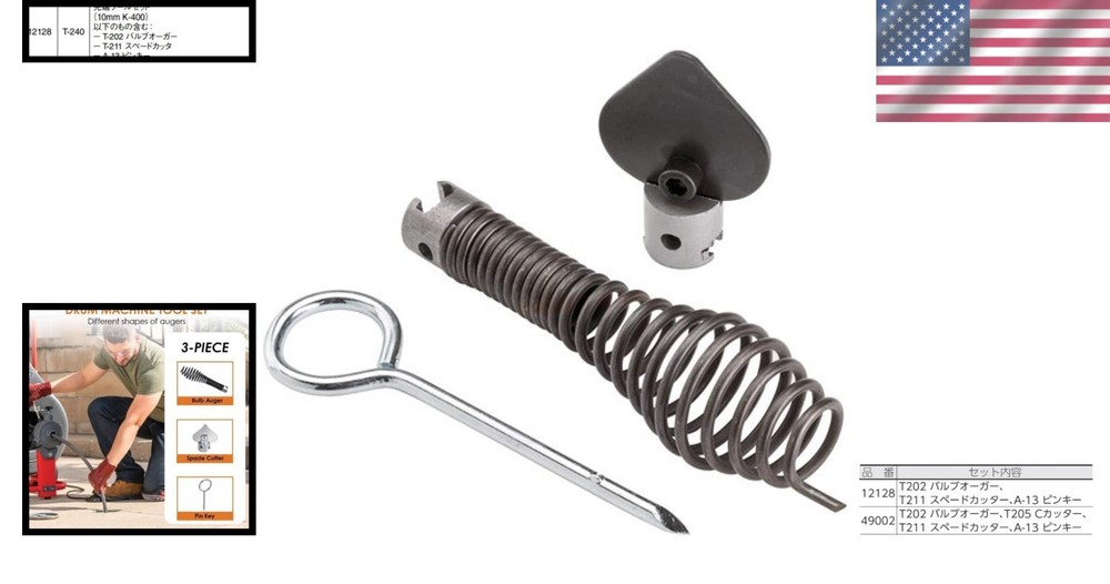 Essential T-240 Tool Set for Drain Cleaning Machines