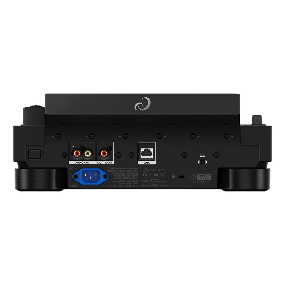 AlphaTheta CDJ-3000X DJ Player 2-Pack with XS-CDXBL Black Flight Cases