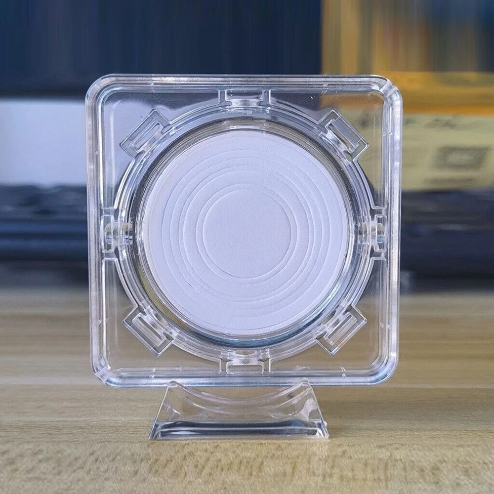 2Pcs 3D 40 mm Coin Display Case Stand Rotatable Floating Coin Capsules Protector