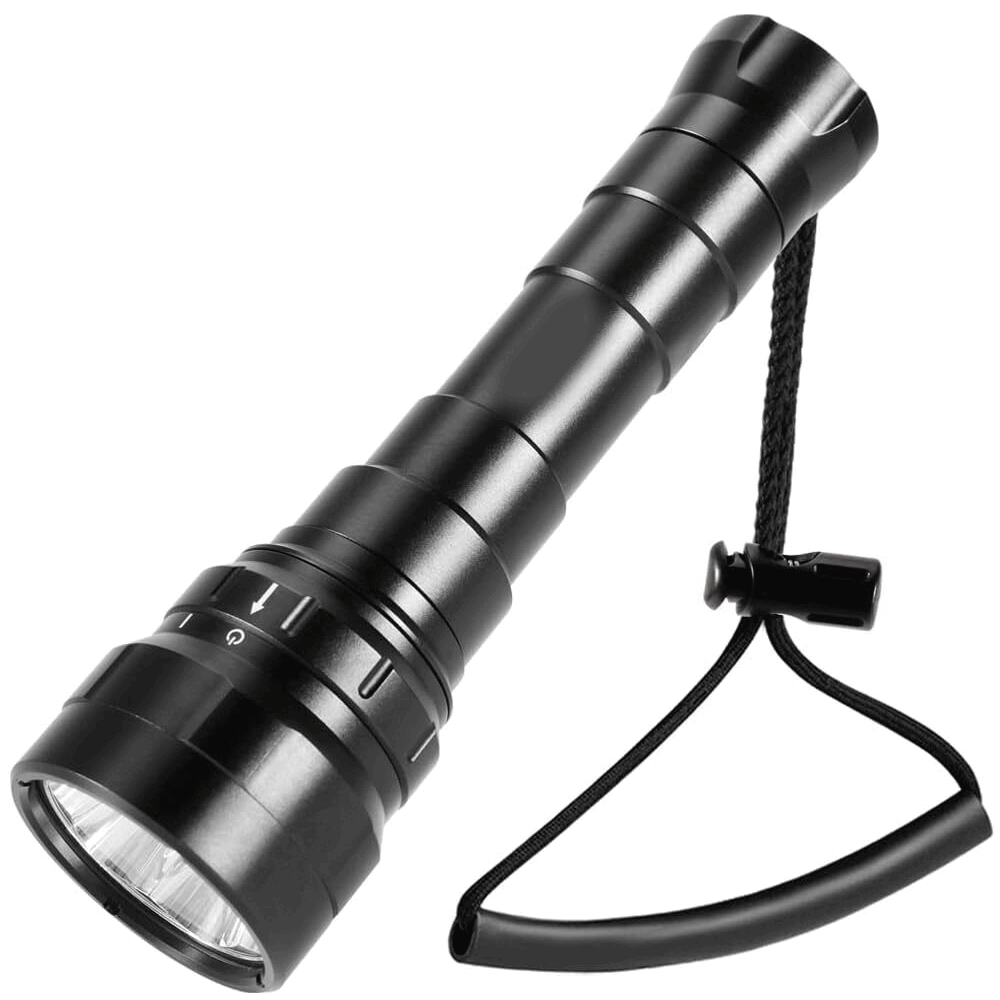 Powerful 3* LED Scuba Diving Flashlight Diver Light Underwater Torch Lamp