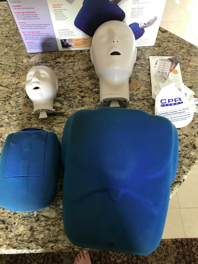 Training CPR  Manikin Home Learning System - BLUE Open box