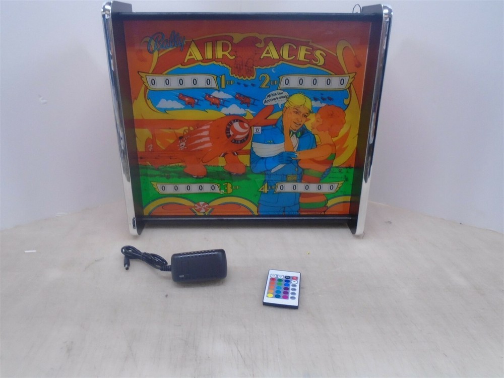 Bally Air Aces Pinball Head LED Display light box