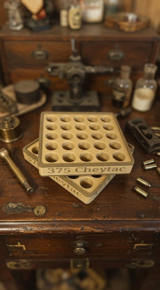 Custom Premium Reloading Tray-25 Round: Most Any Heavy Caliber!
