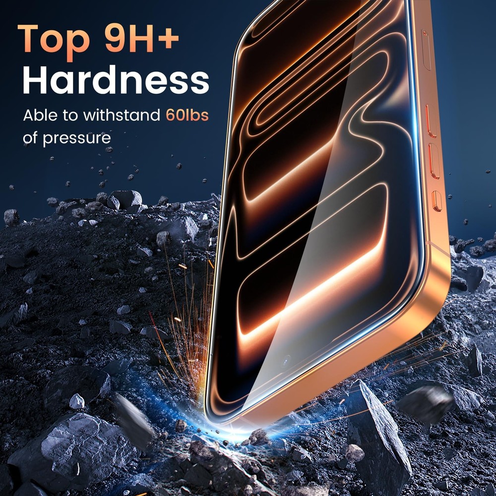 3 Pack Screen Protectors & 1 Set Camera Lens Protector for iPhone 17 Pro Max 6.9