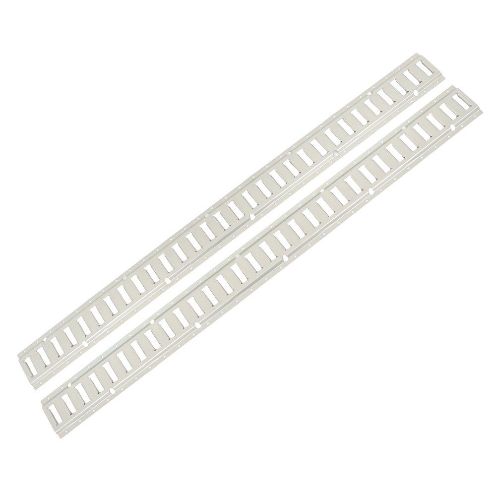 E Track Tie Down Rail Kit Silver Galvanized Carbon Steel Replacement Durable