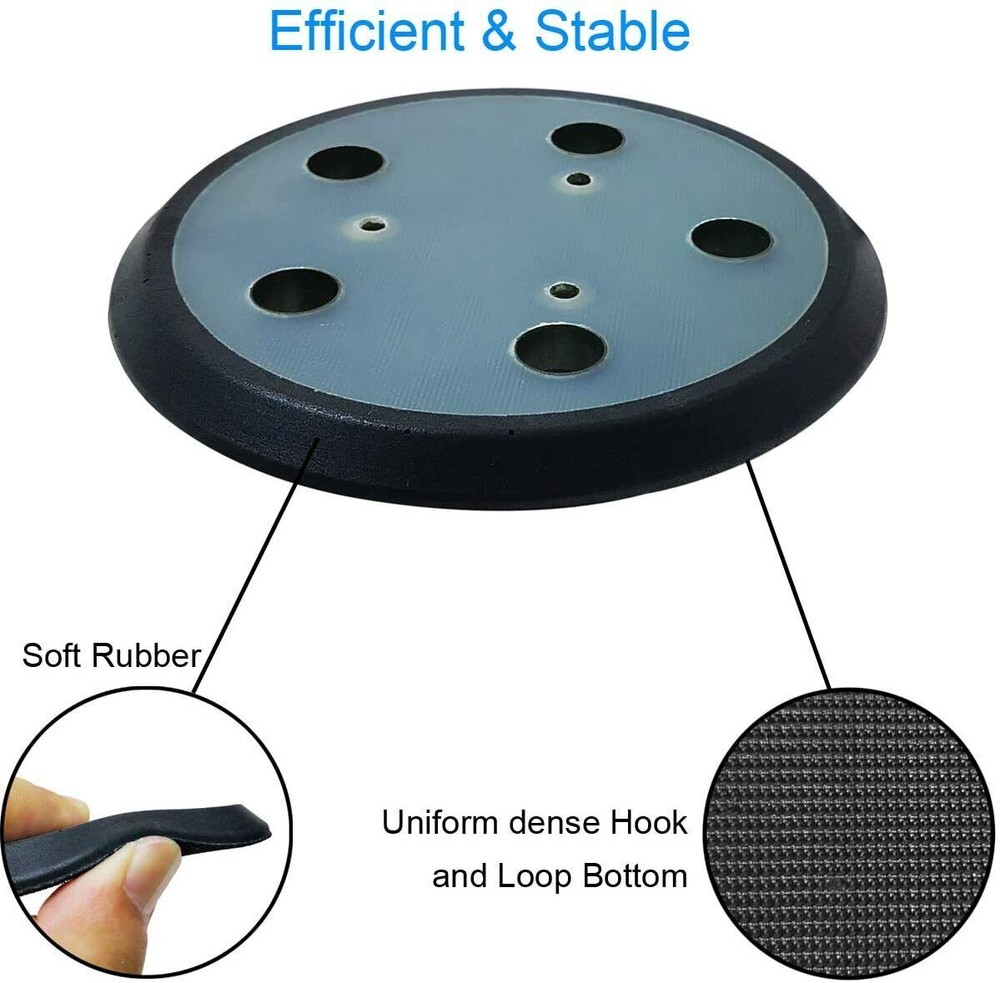 5" Orbital Sander Replacement Pad Hook & Loop 5-Hole for PORTER-CABLE 333, 333VS