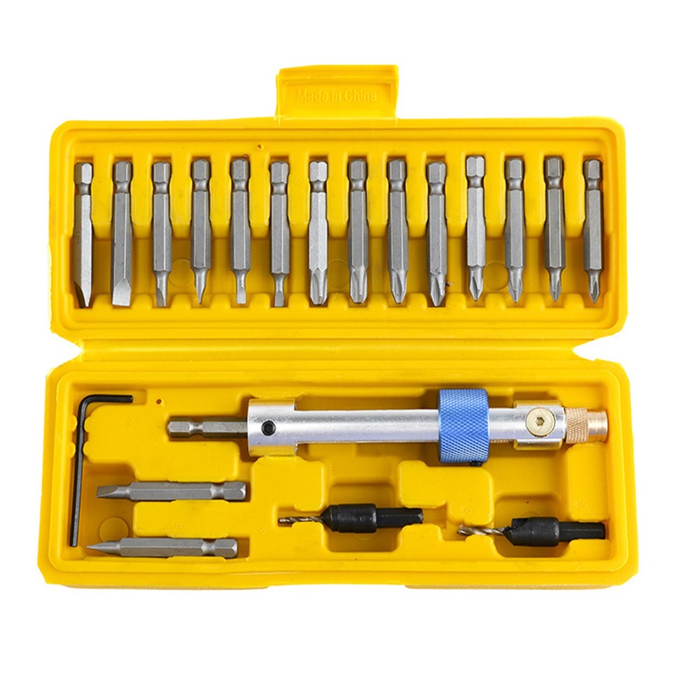 20pcs Swap Drill Bit Tool Set Half Time Drill Driver Screwdriver Head Tools Kit
