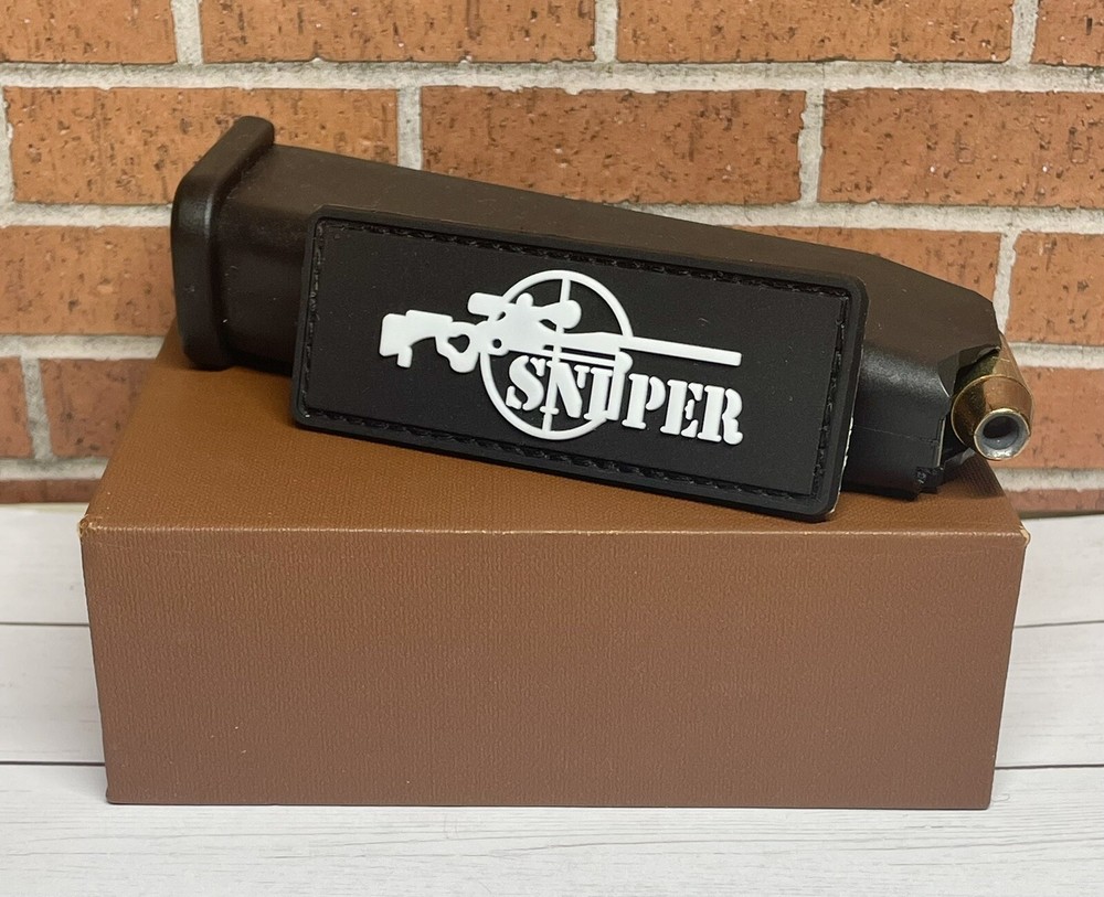 Sniper PVC Patch - Tactical Morale Sniper Scope Gun Patch - Hook Gun Patch