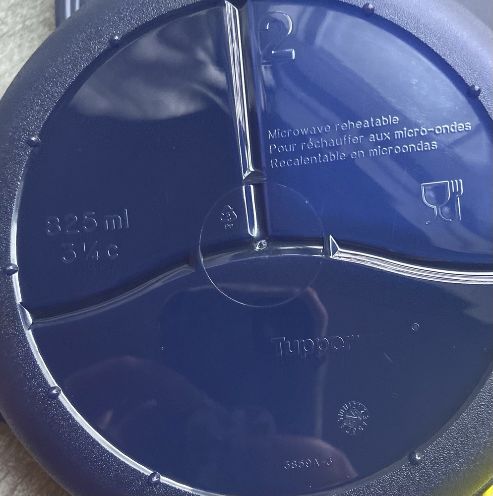 Tupperware Lunch Set 25 oz Bottle Crystal Wave Divided , Sm Container 400ml