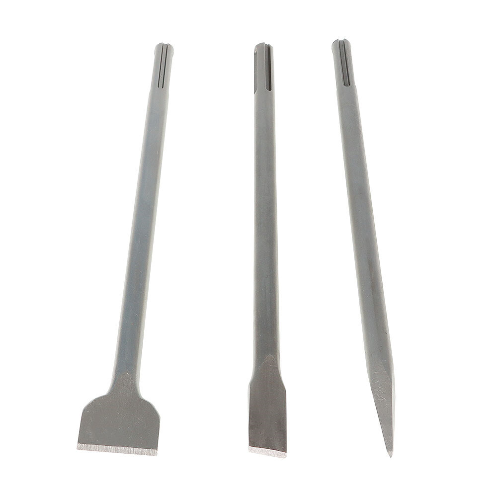 3 Pack SDS 16" Max Chisel Rotary Hammer Drill Chisel Bits Set For Drilling