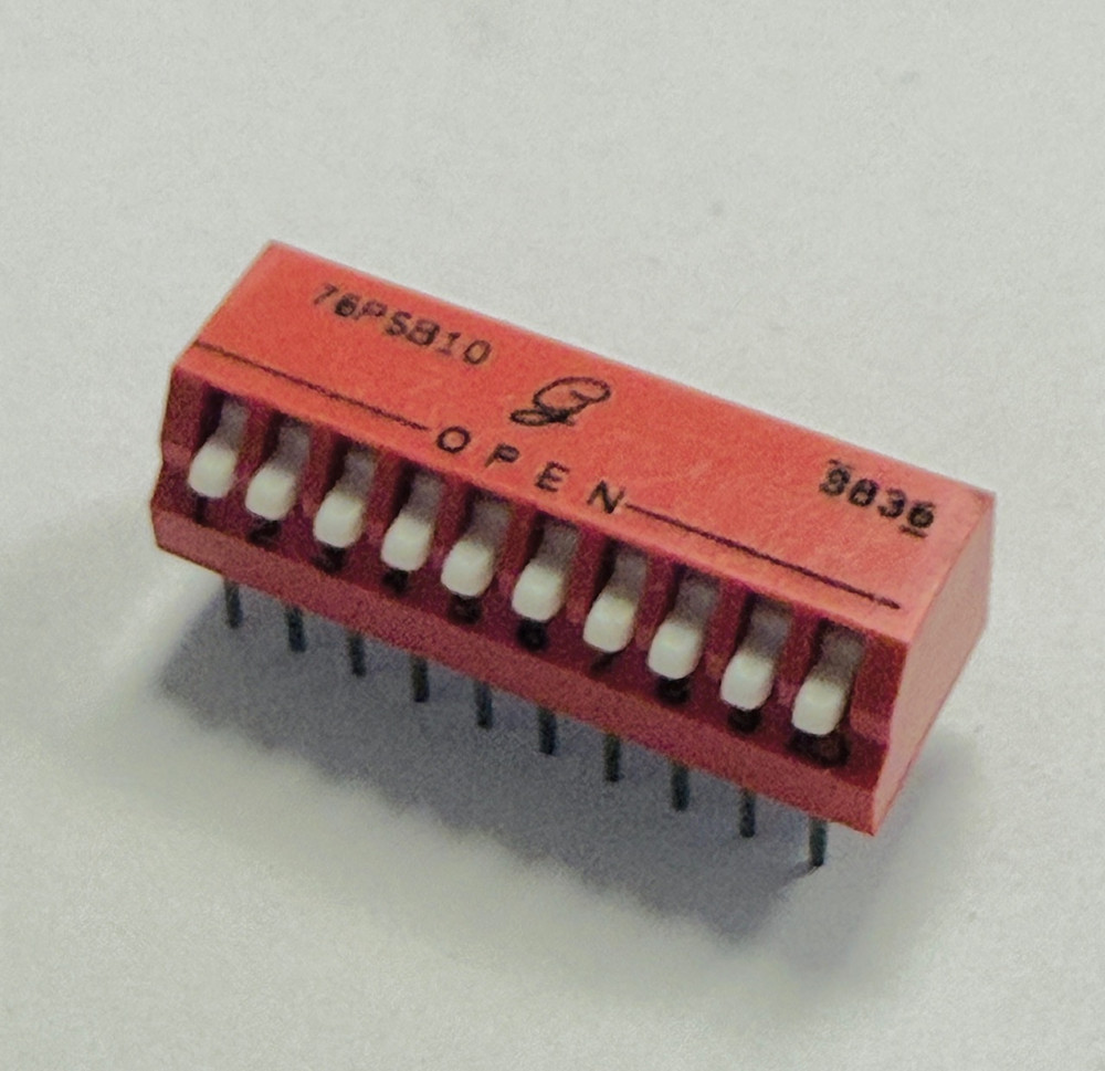 76PSB10 Dip Switch 10 positions