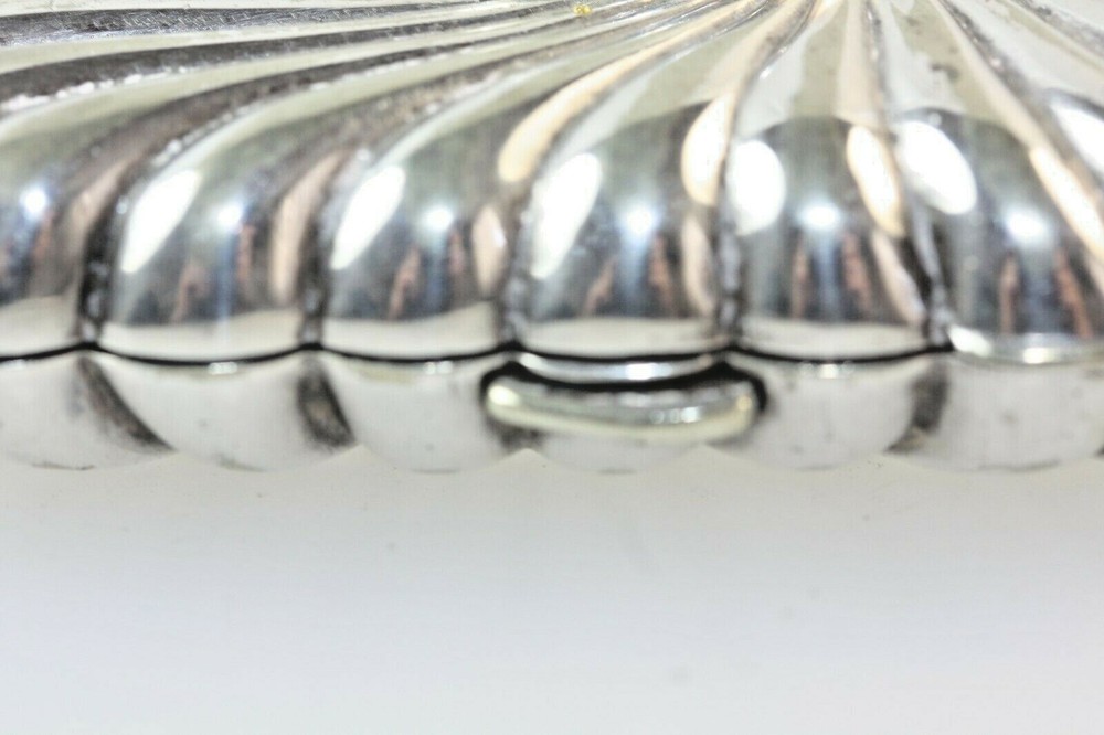 Antique Solid Silver Cigarette Case Golfer Enamel inset