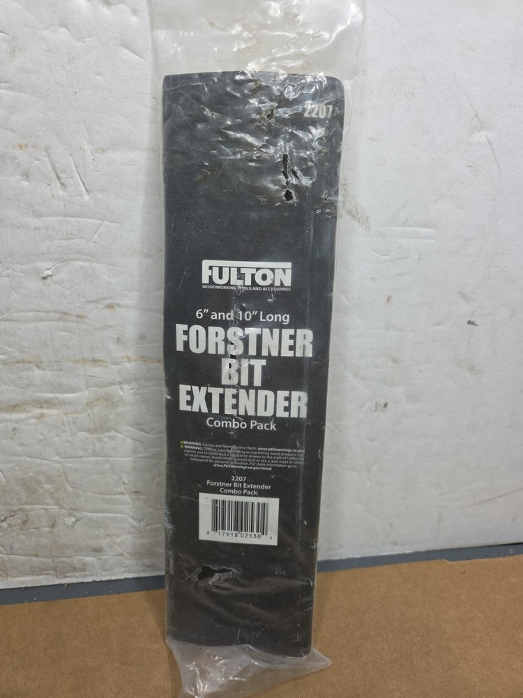 Fulton 6" & 10" Forstner Bit Extension Extender Combo Pack 2207