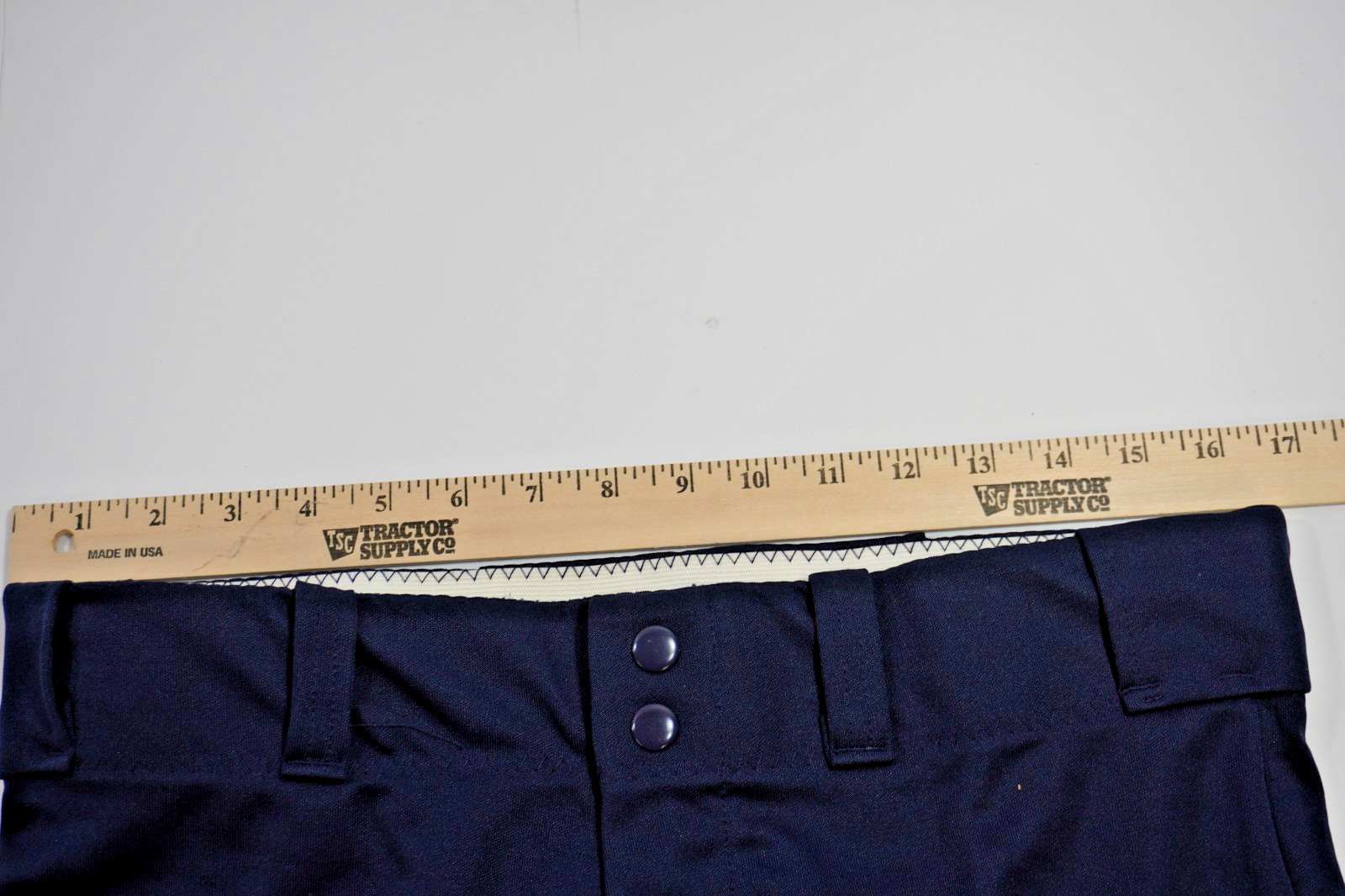 Alleson Adult Men's L Navy Softball/Baseball Pants Elastic Waist 5 Belt loop