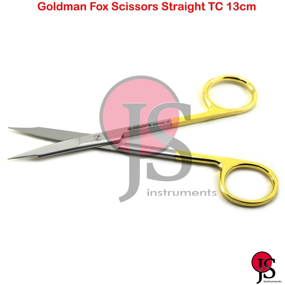 Goldman Fox Scissors Straight TC Operating Dissection Suture Tissue Surgical