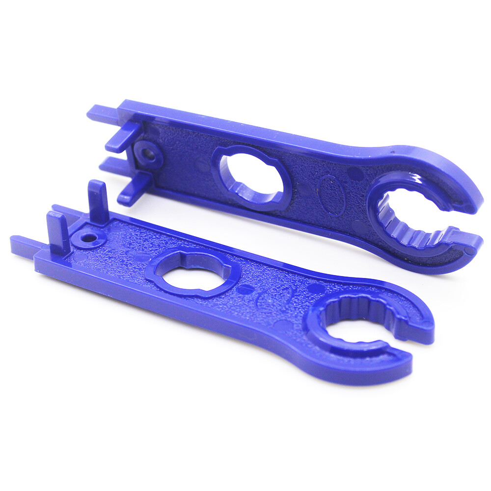 2PCS Solar Connector Tool Spanner Wrench PV Panel Wire Connect Blue