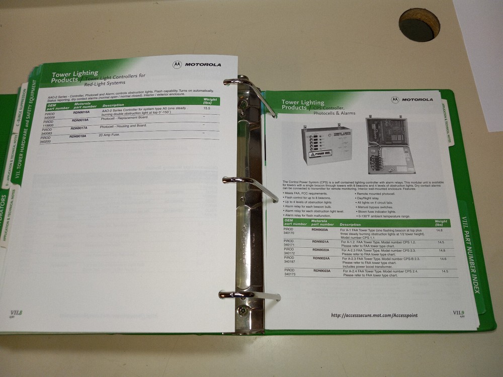 MOTOROLA SITE EQUIPMENT BOOK