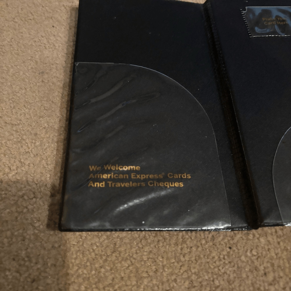 American Express Restaurant Guest Check Folder