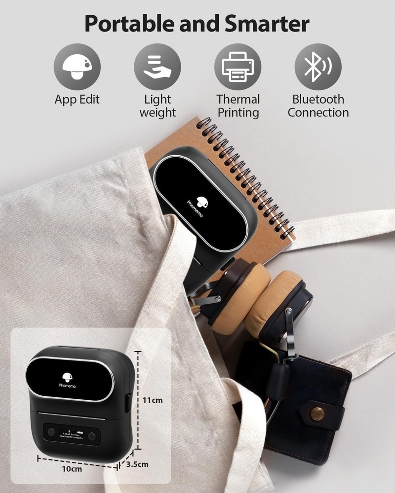 3 Inch Thermal Printer with Bluetooth Connectivity for Labeling Projects