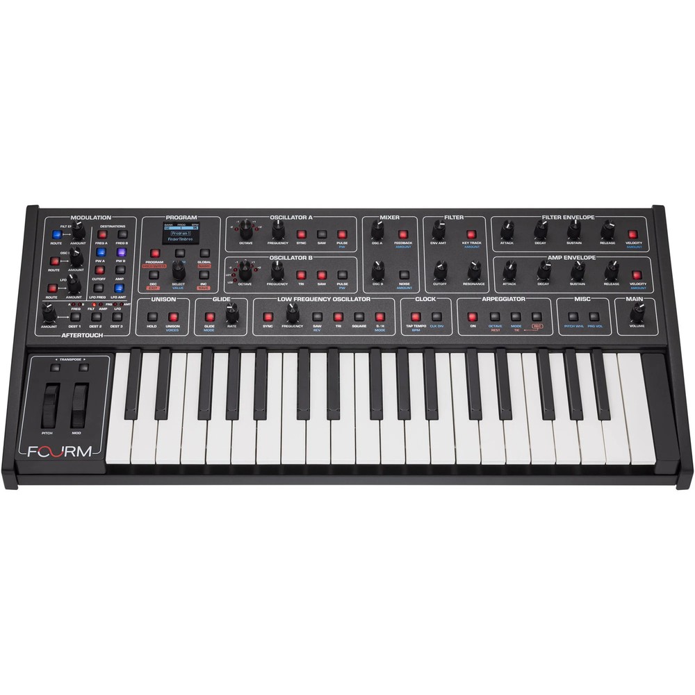 Sequential Fourm 37-Key 4 Voice Analog Synthesizer w/ Polyphonic Aftertouch