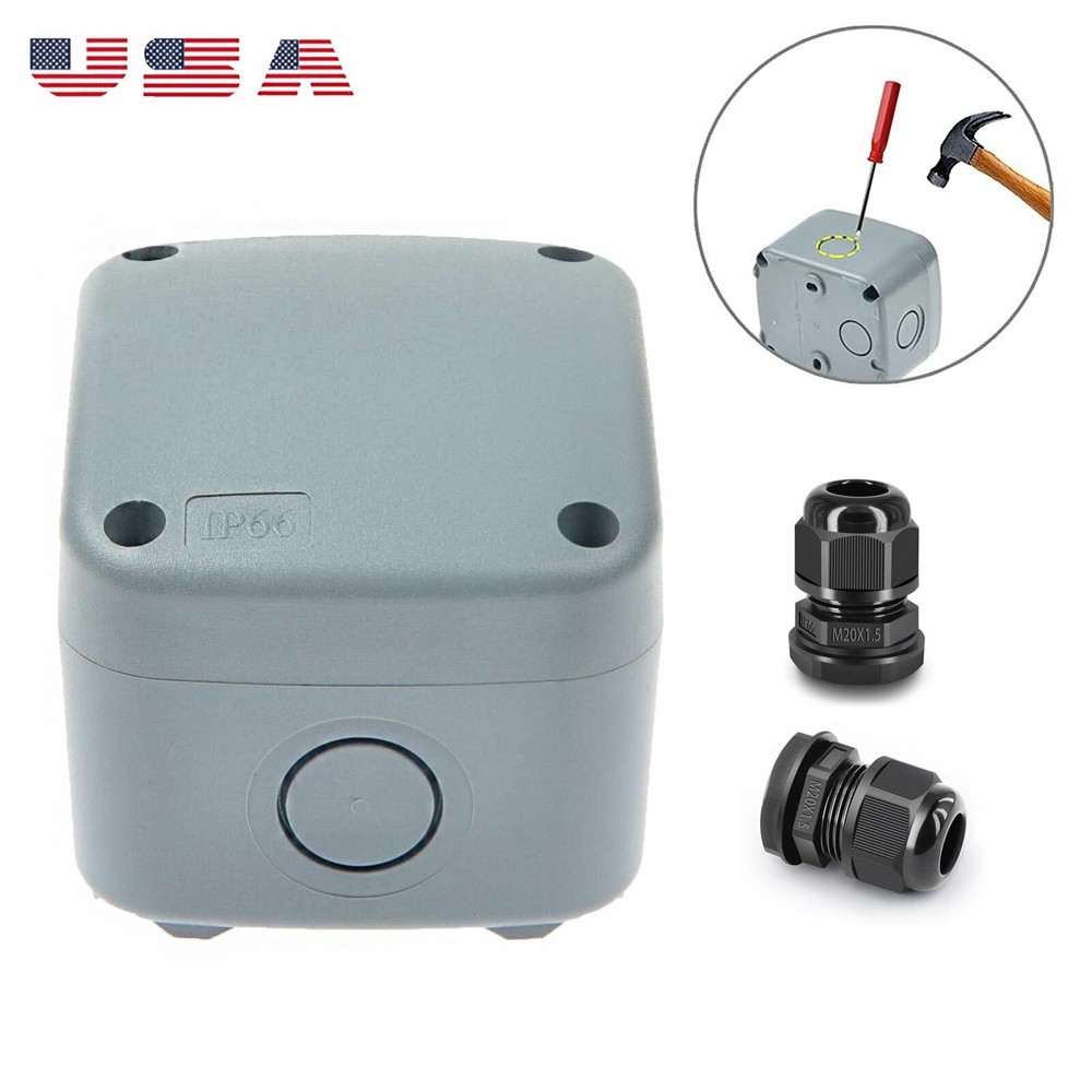 Waterproof Plastic Junction Enclosure Box Dustproof ABS Electrical Project Box