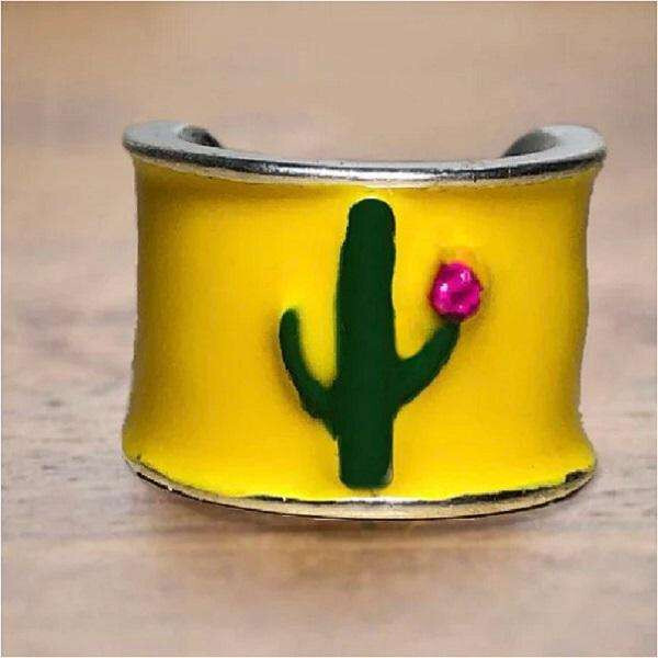 CharMED Stackable Personalize Stethoscope Bling Charm | Cactus