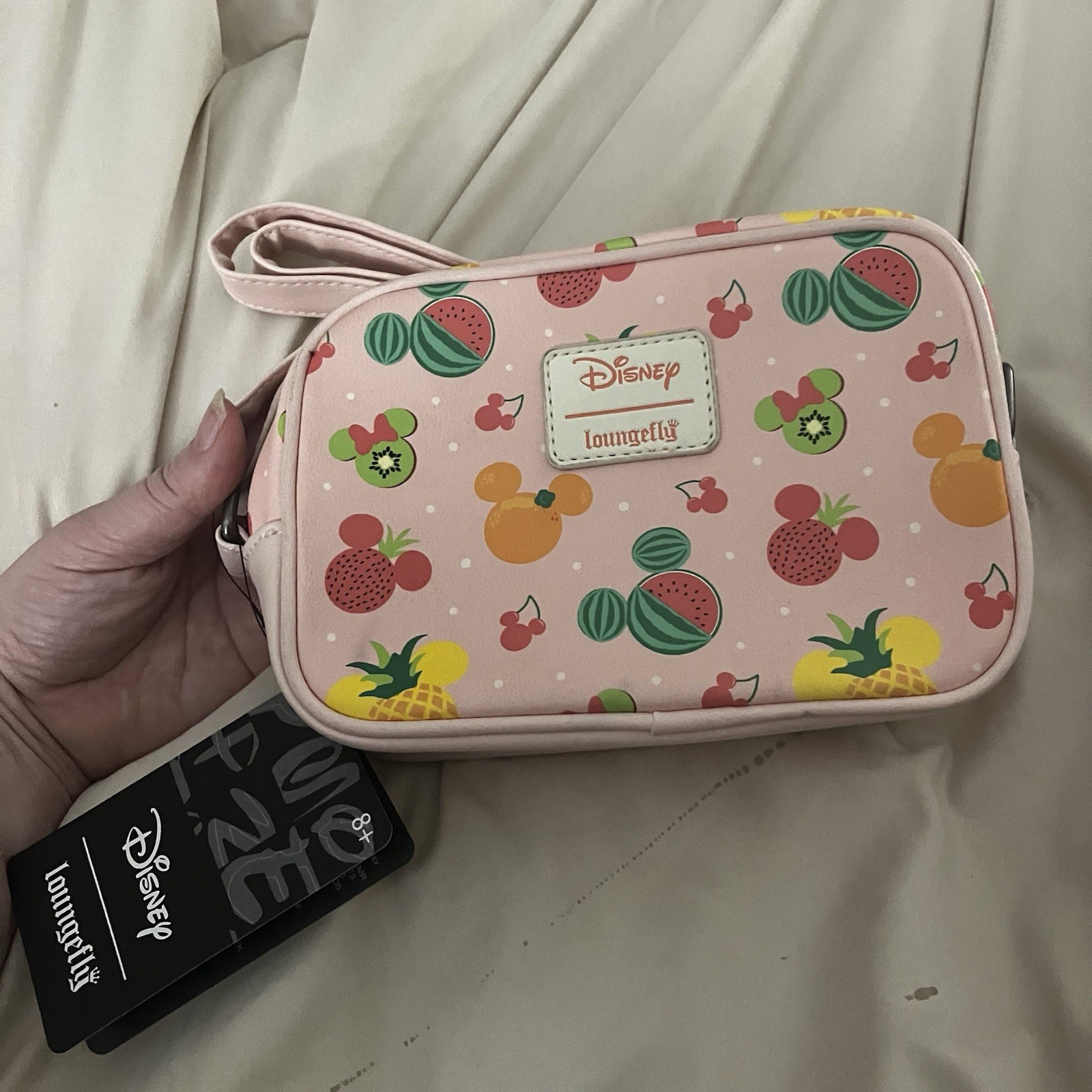 Loungefly Disney Mickey Mouse Fruits Camera Crossbody Bag New With Minor Flaws