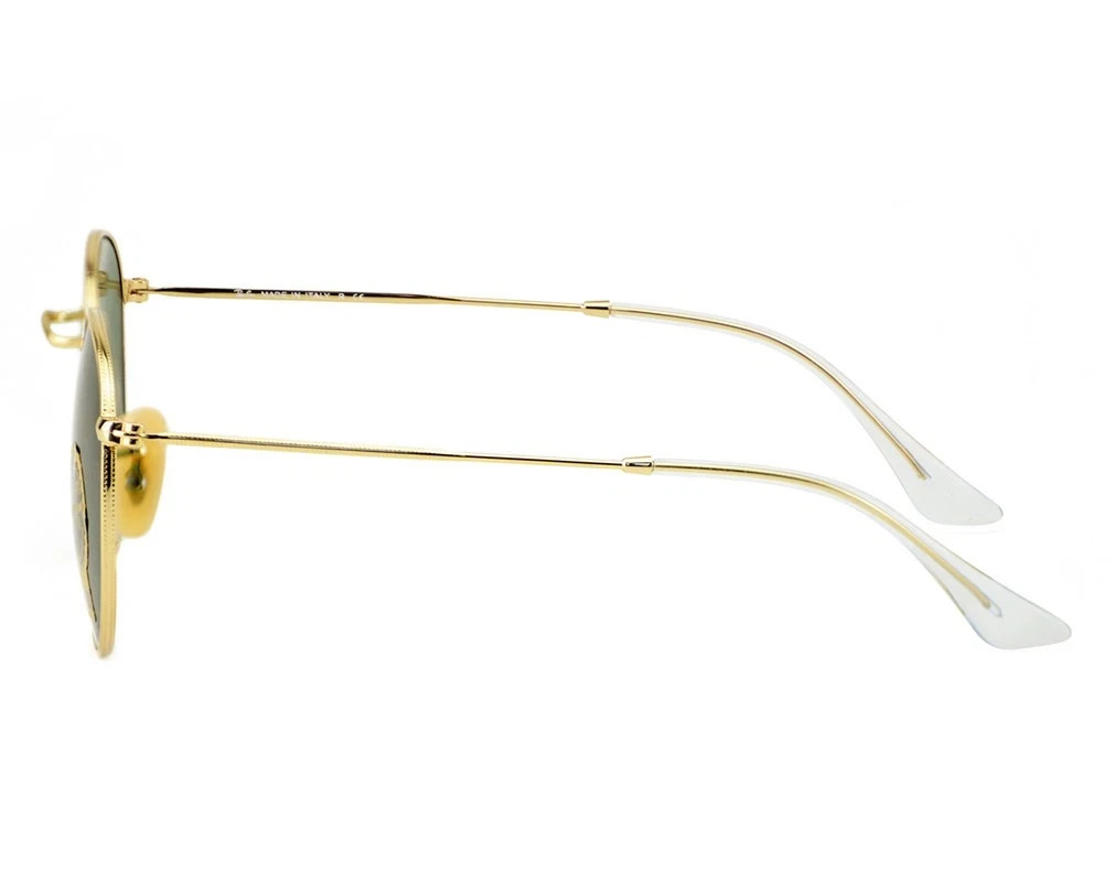 Ray-Ban Sunglasses RB3447 Round Metal Gold Frame Green Classic Lens 50mm Unisex