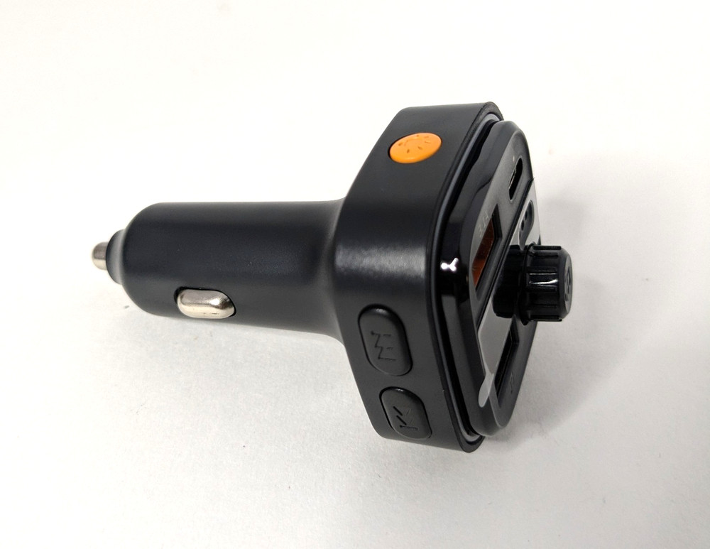 C26 Car MP3 Bluetooth Transmitter USB-C FM Adapter RGB Ambient Lighting