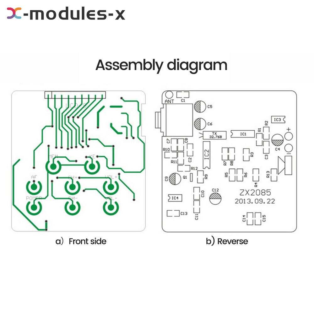 Programming Digital Stereo Radio DIY Kit For Electronic Skill Teaching Practice