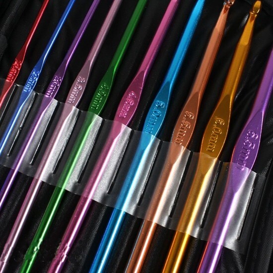 22pcs Multi-colour Hooks Needles Knit Weave Weave Craft Yarn Tools