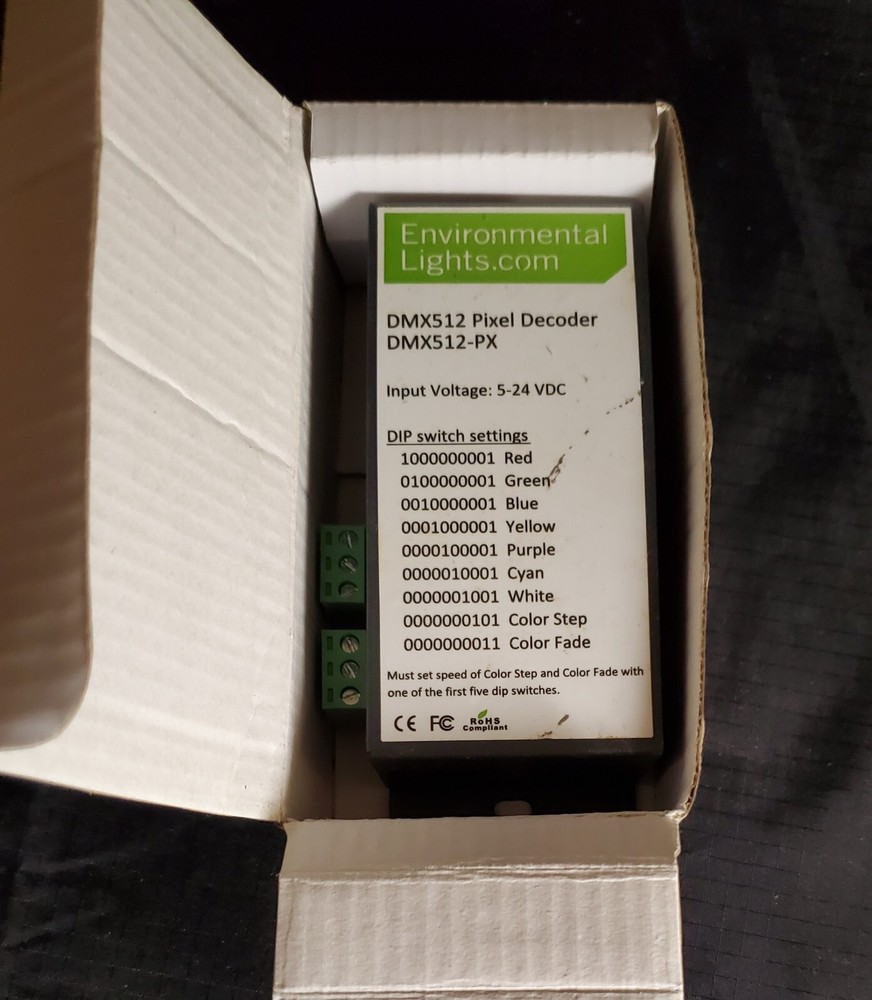 Environmental Lights DMX512 Pixel Decoder LED (DMX512-PX).    Environmental Ligh