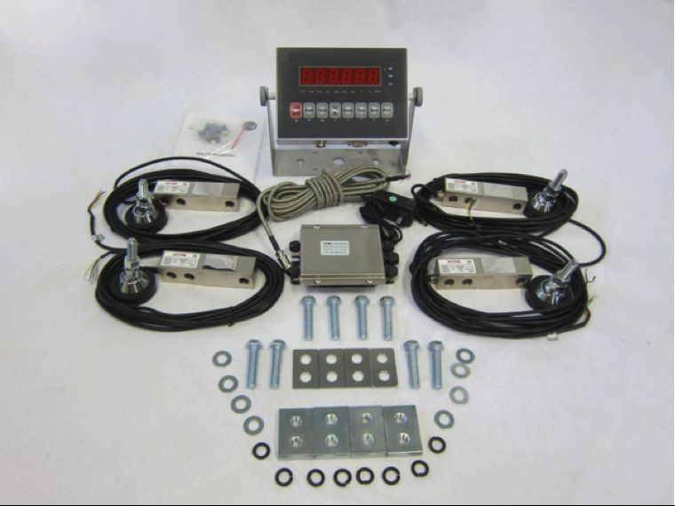 8,000 LBS Optima Floor Scale Kit With Large Envelope Load Cells