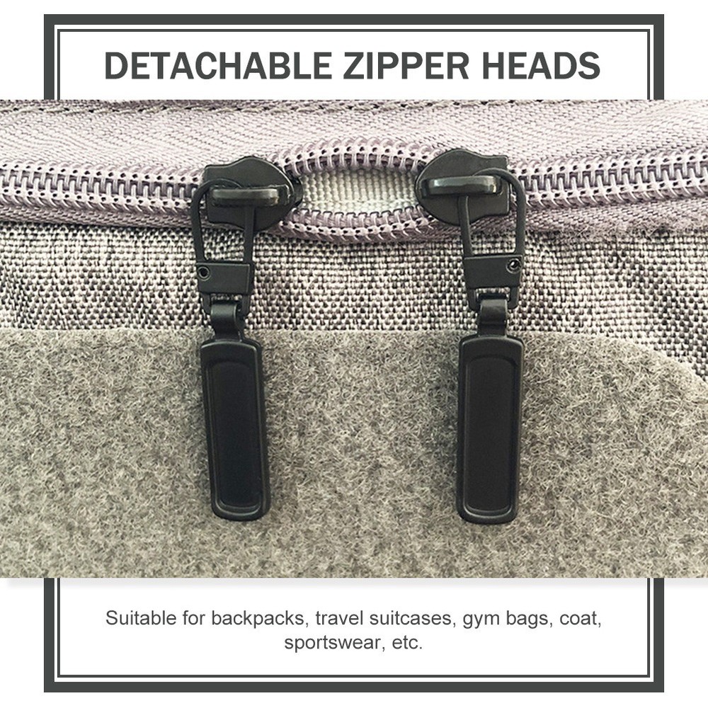 12 Pcs Replaceable Zipper Pulls Replacement Pullers Backpack Jacket