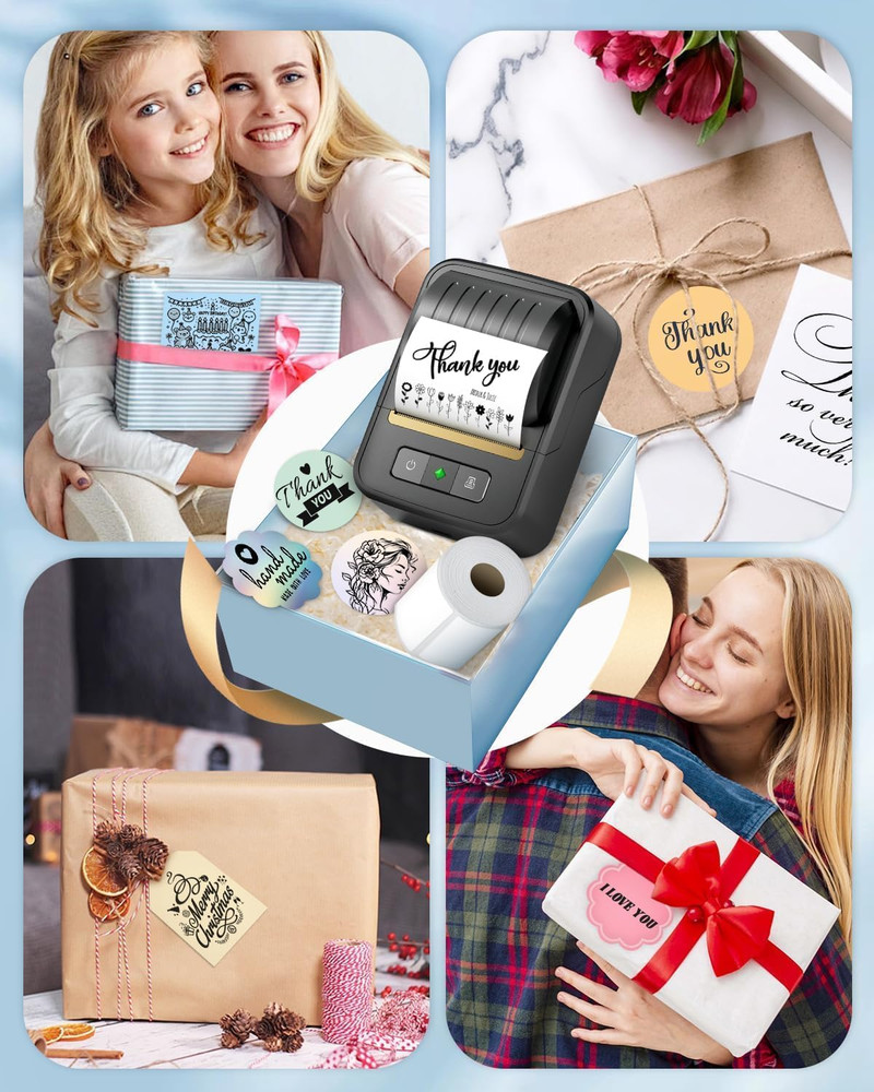Label Makers, Label Maker Machine with Tape, Bluetooth Label Maker, Portable The