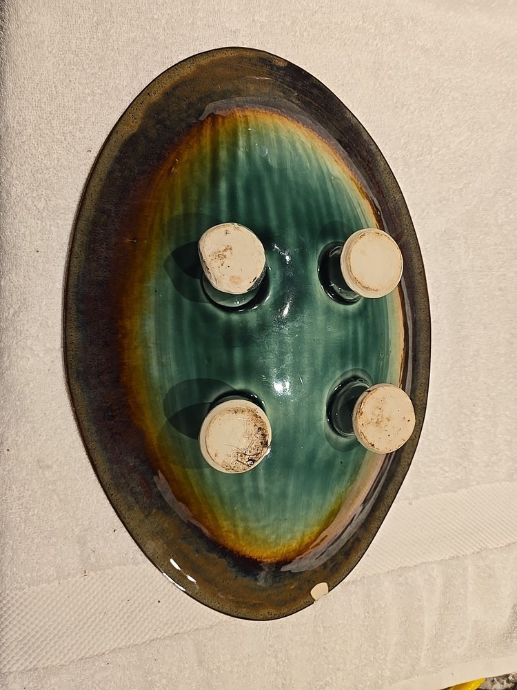 Vintage Handcrafted Pottery Appetizer Tray