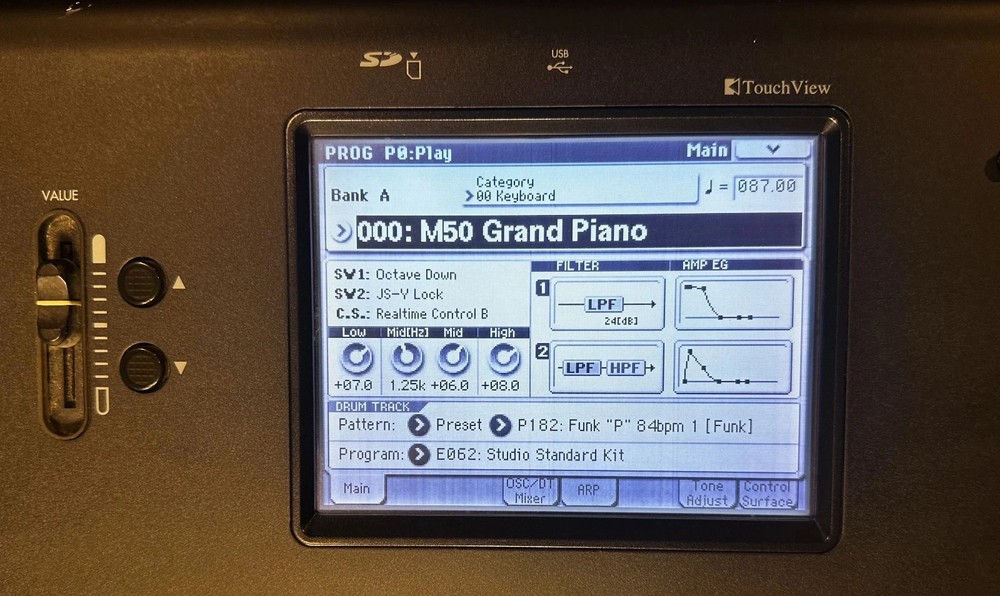 Korg M50 88 Key Workstation Synth Keyboard MultiFunction Audio Tested Working