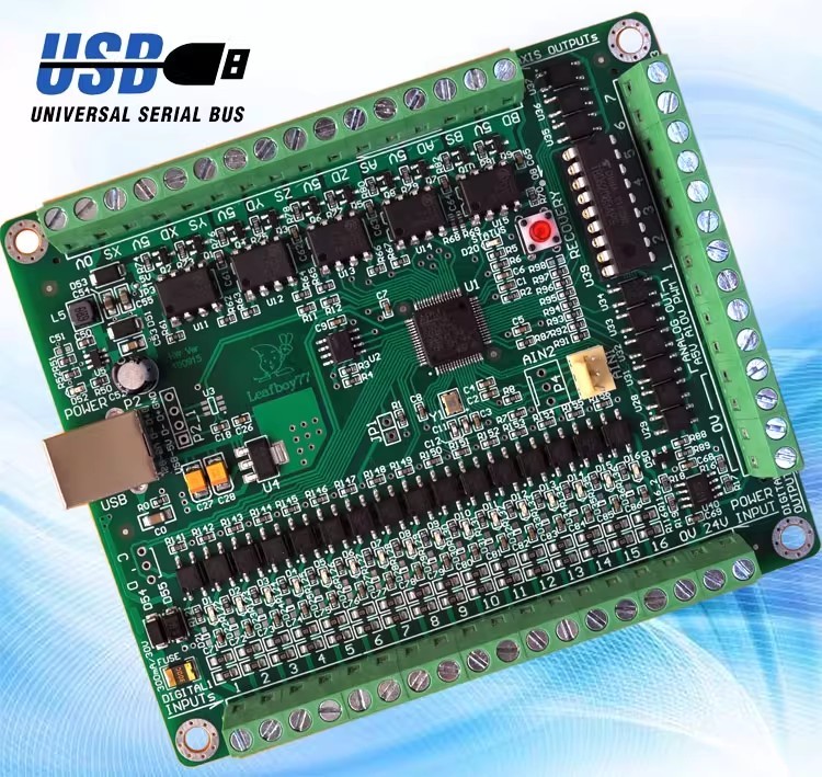 LF77-AKZ250-USB3-NPN(B) Mach3 USB Interface 5-Axis CNC Board Motion Controller