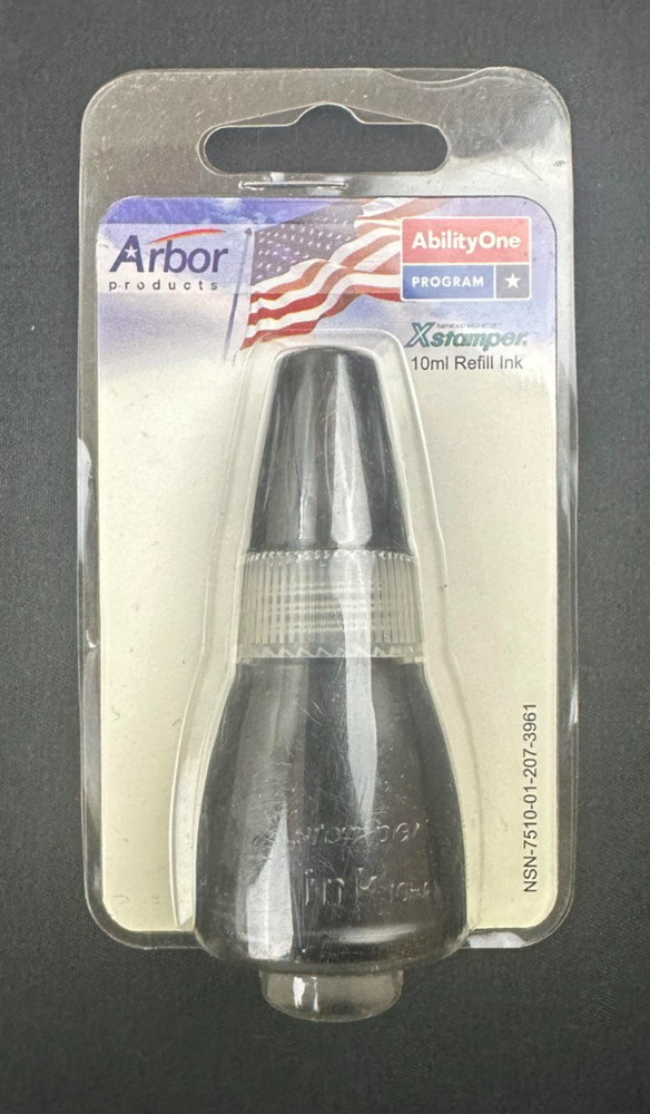Arbor Xstamper Refill Ink Black 10ML Bottle