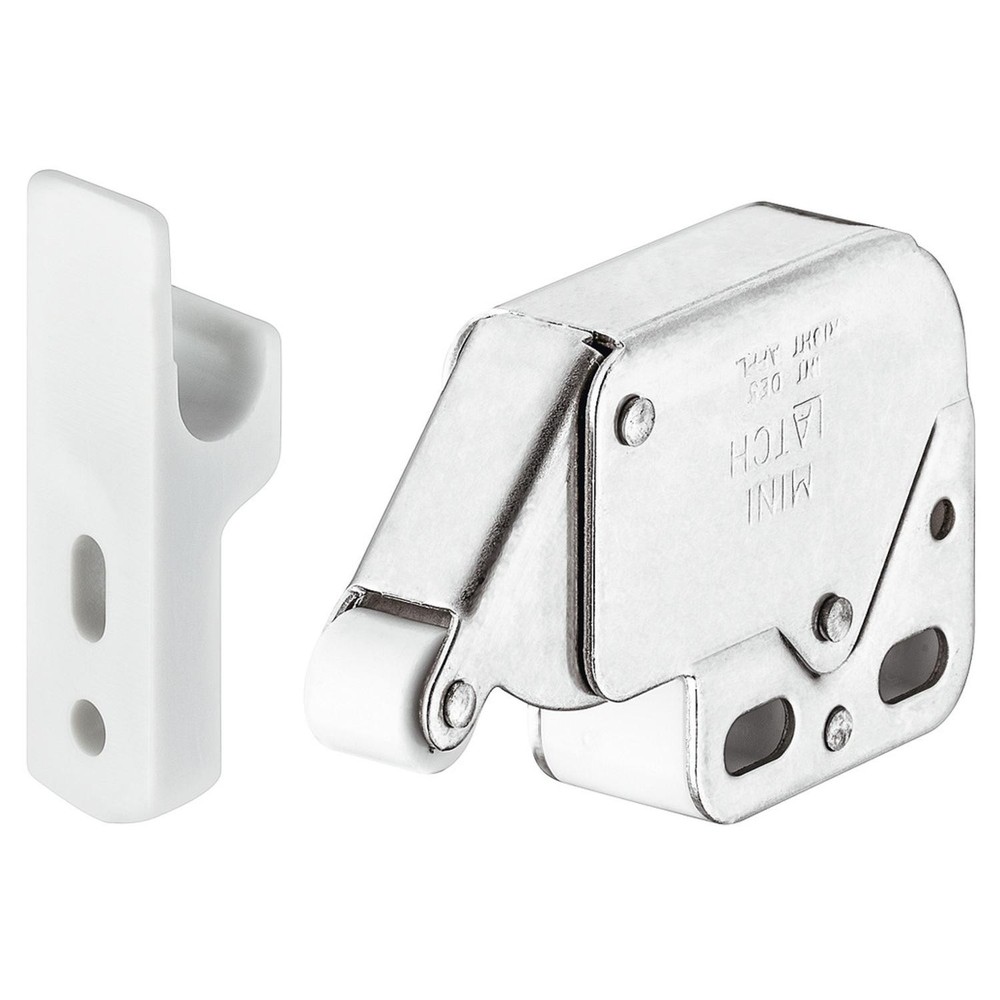 Hafele Mini Latch Automatic Spring Catch Nickel Plated